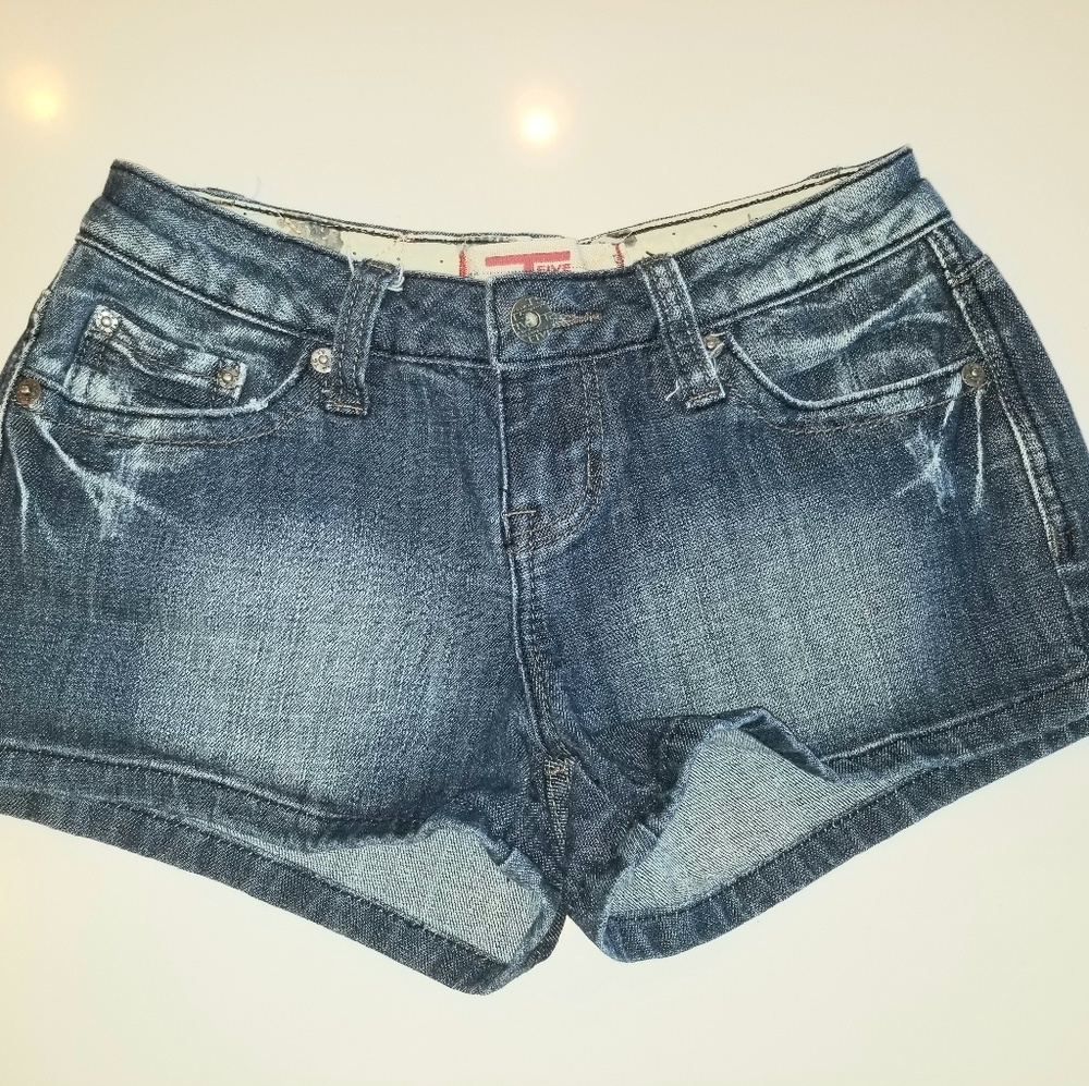 T Five Jean shorts
